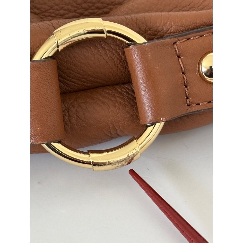 Michael Kors Pebbled Leather Bag Fulton Hobo Slouchy Boho Luxe Quiet Luxury - Picture 8 of 16